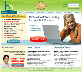 HostMonster Screenshot